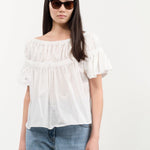 Rachel Comey Apparel Womens Blouses Jenn Top in White