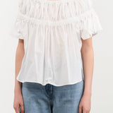 Rachel Comey Apparel Womens Blouses Jenn Top in White
