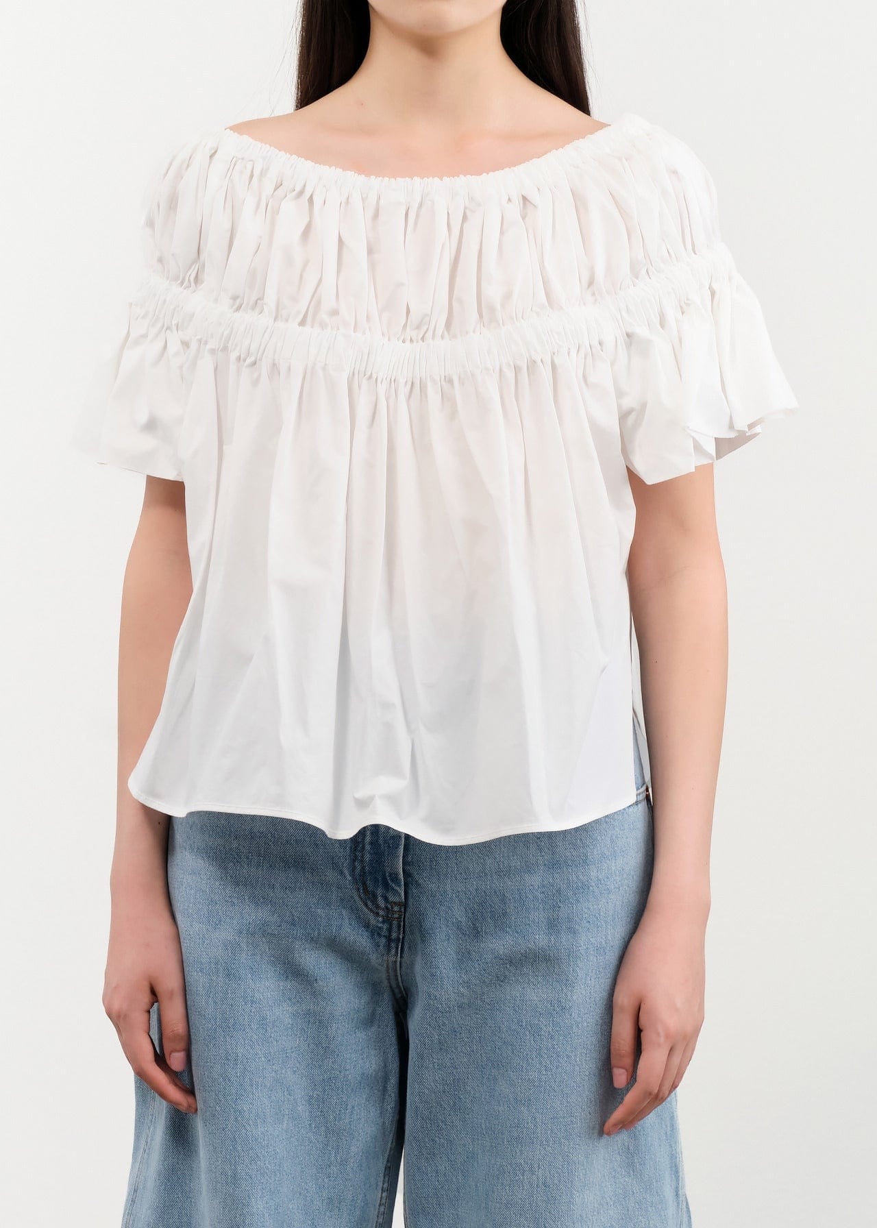 Rachel Comey Apparel Womens Blouses Jenn Top in White