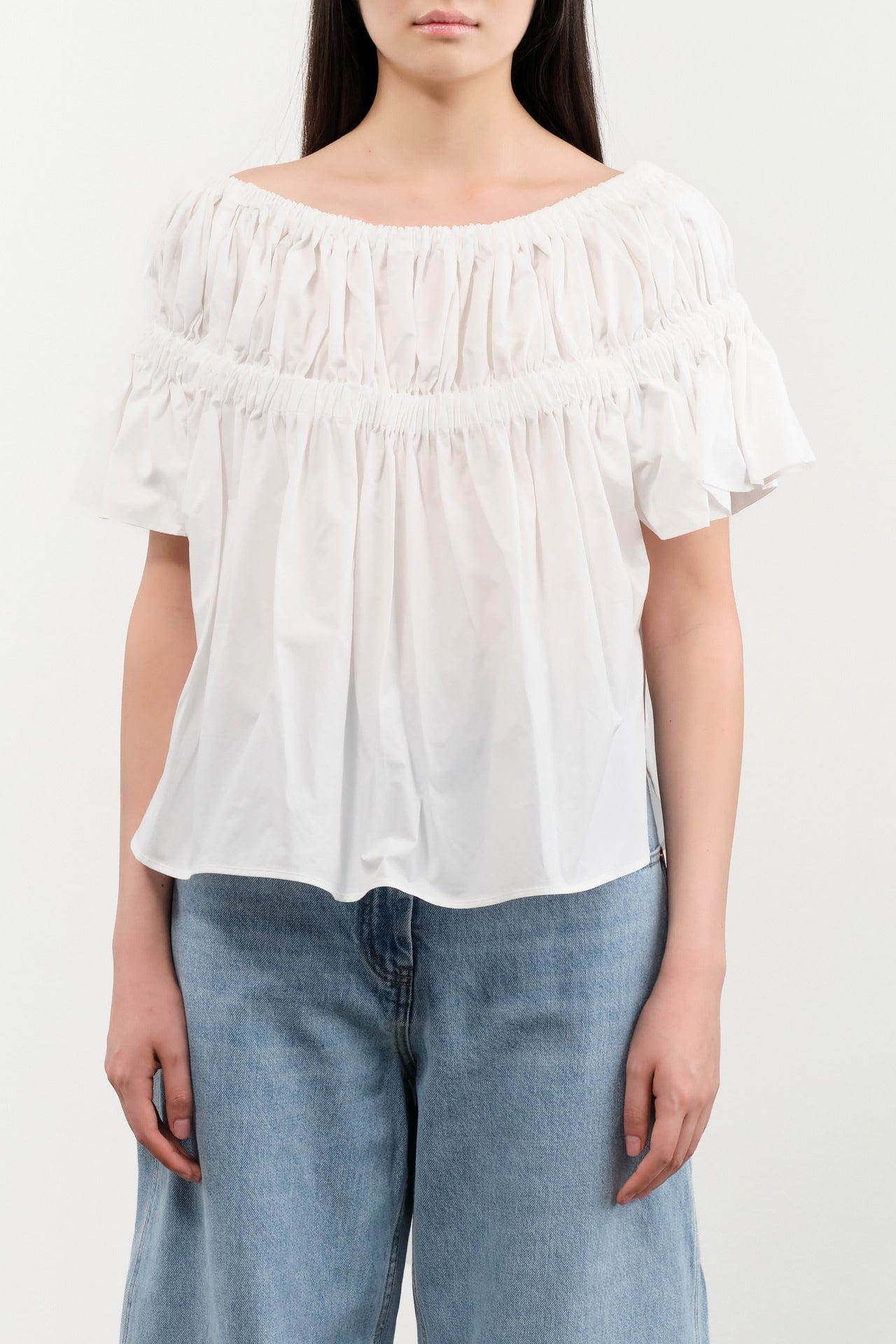 Rachel Comey Apparel Womens Blouses Jenn Top in White