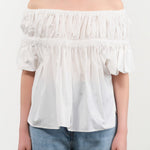 Rachel Comey Apparel Womens Blouses Jenn Top in White