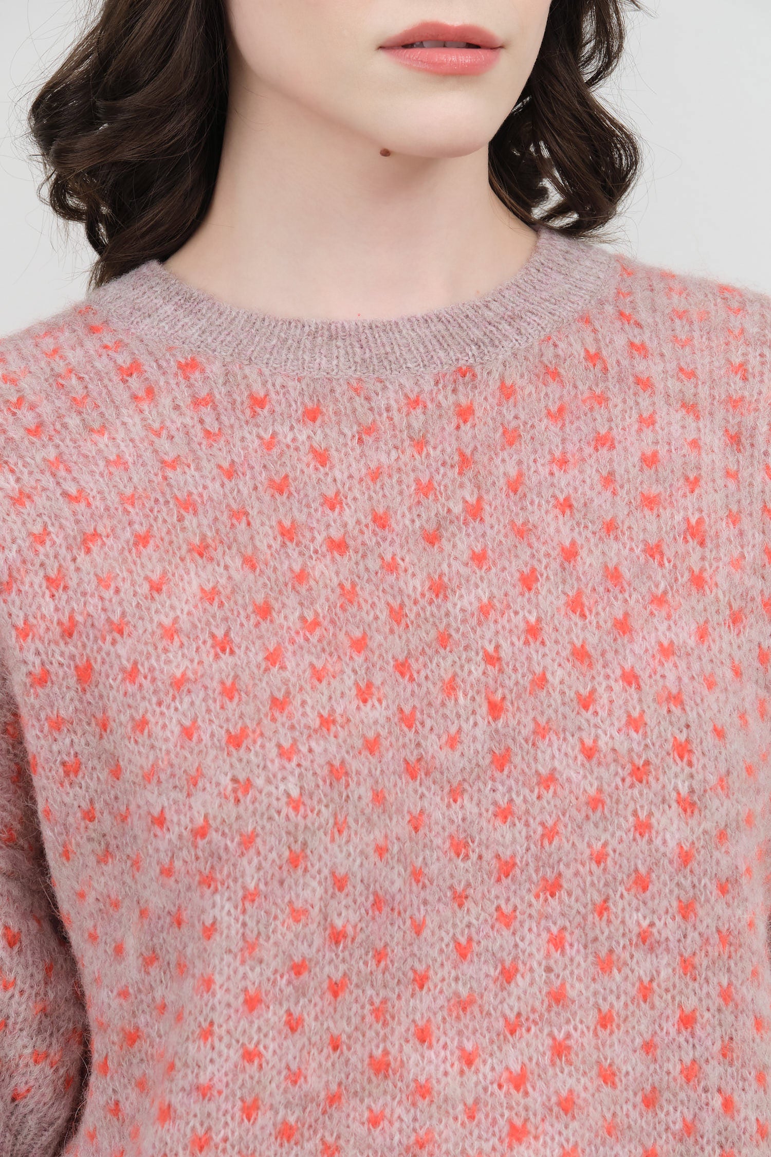 Lavender Multi Kuovi T-Shirt Sweater by Rachel Comey