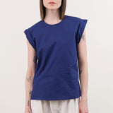 Rachel Comey Apparel Womens Blouses Lynx Top in Blue