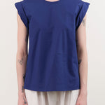 Rachel Comey Apparel Womens Blouses Lynx Top in Blue