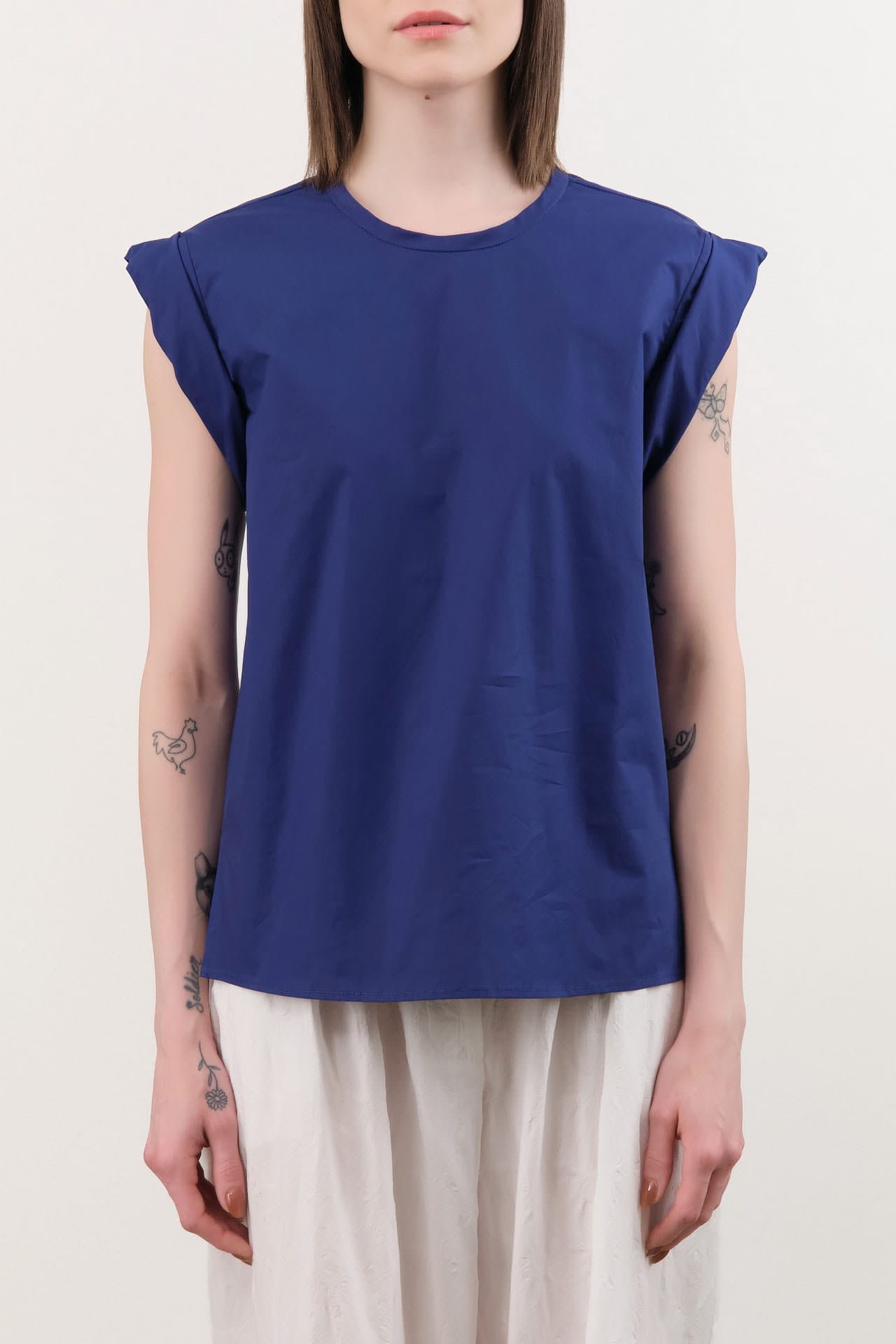 Rachel Comey Apparel Womens Blouses Lynx Top in Blue