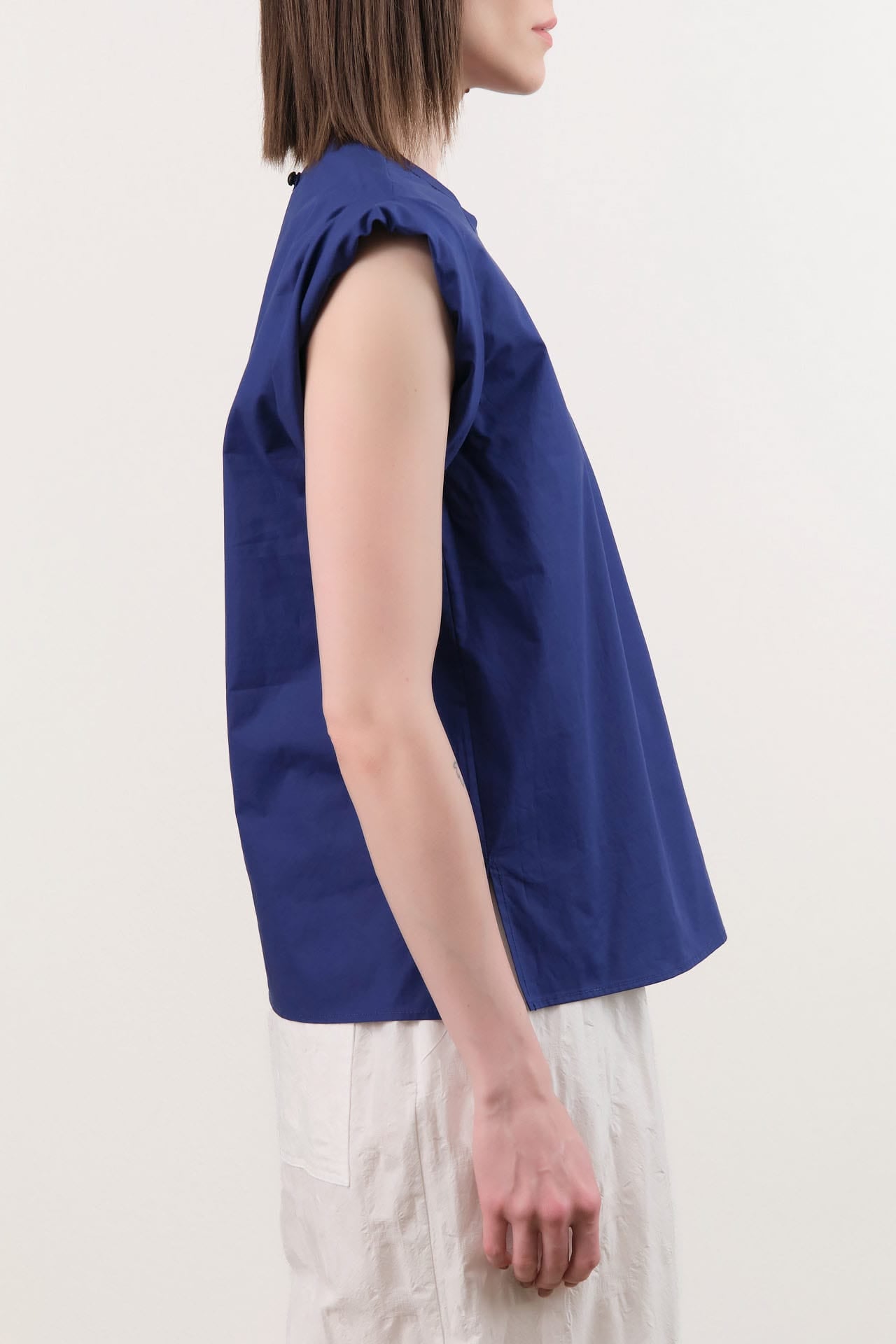 Rachel Comey Apparel Womens Blouses Lynx Top in Blue