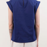 Rachel Comey Apparel Womens Blouses Lynx Top in Blue