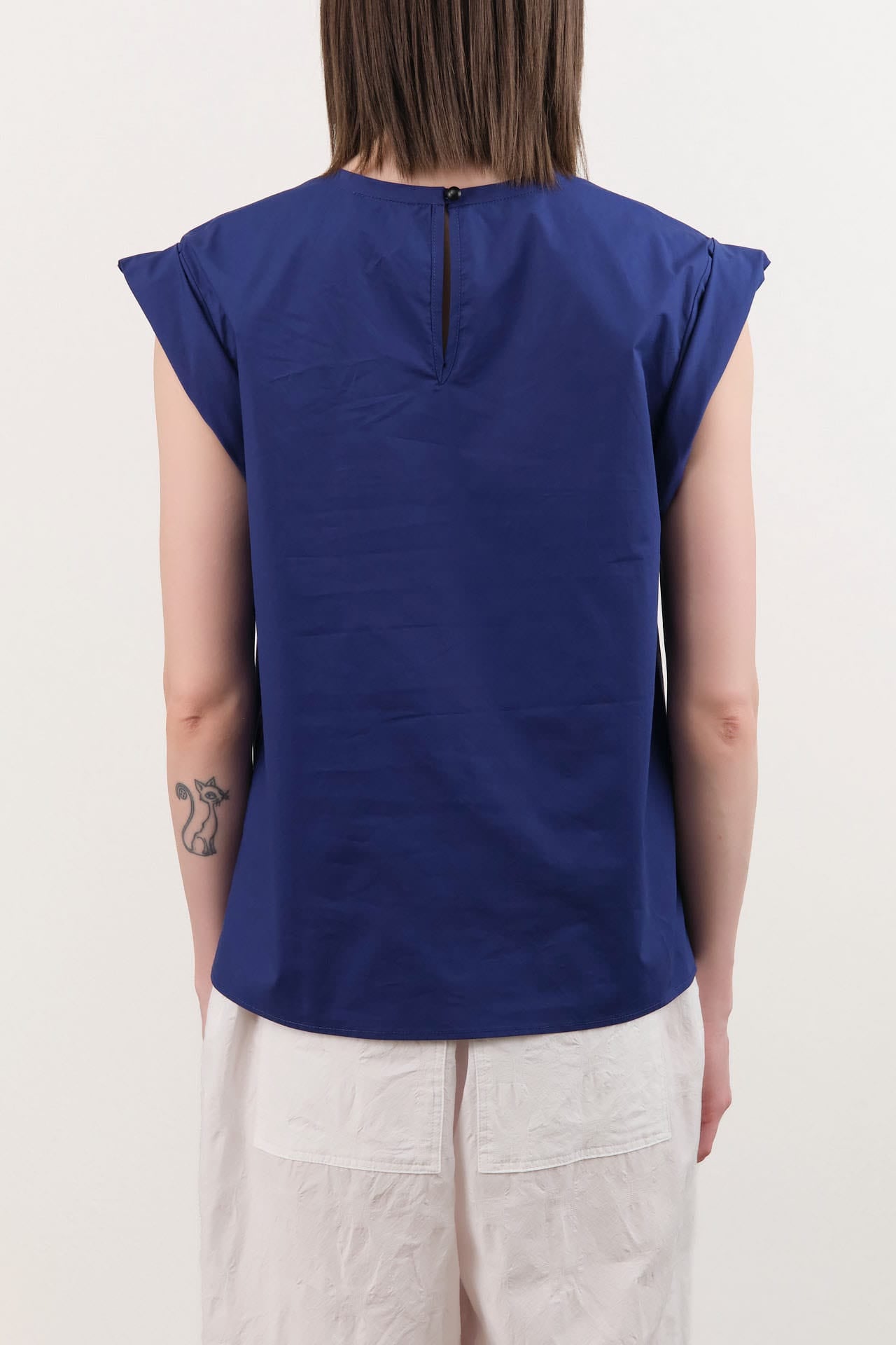 Rachel Comey Apparel Womens Blouses Lynx Top in Blue