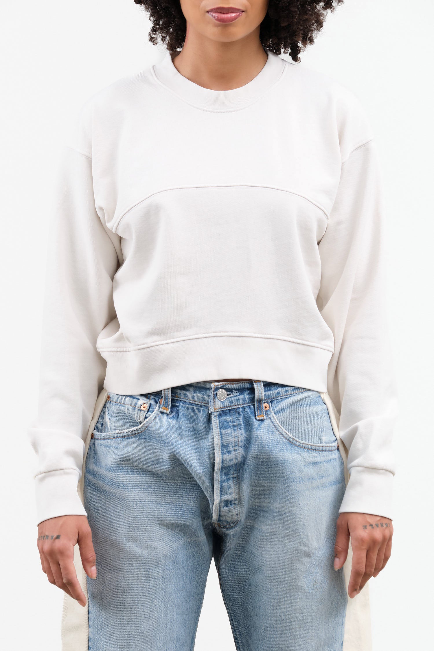 Marin Sweatshirt by Rachel Comey in Dirty White