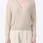 Marion V-Neck Sweater by Rachel Comy in Cream