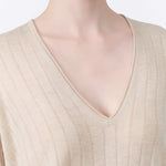 Cream Marion V-Neck Sweater by Rachel Comey