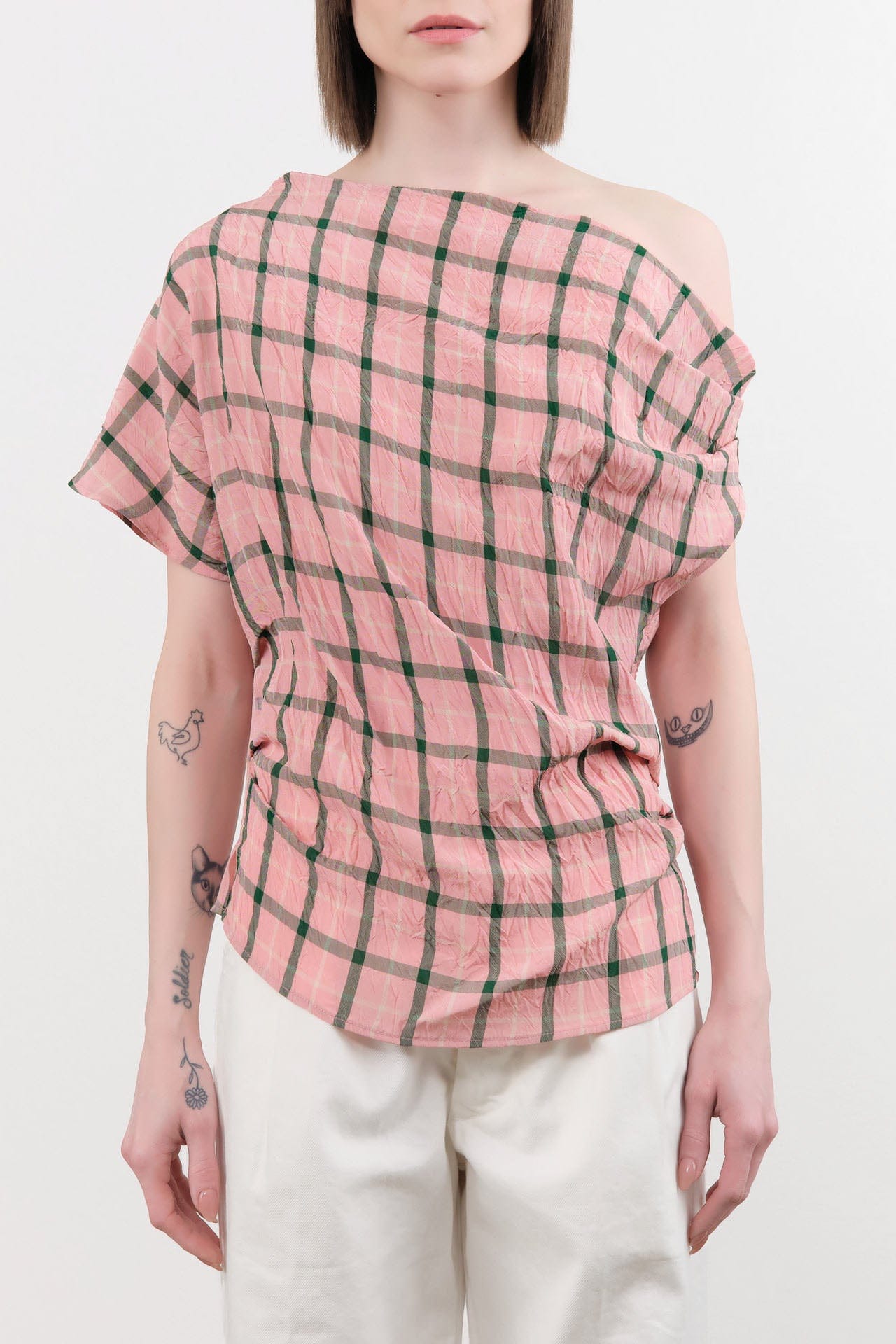 Rachel Comey Apparel Womens Blouses Mata Top in Pink