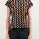 Rachel Comey Apparel Womens Blouses Mead Tee in Brown