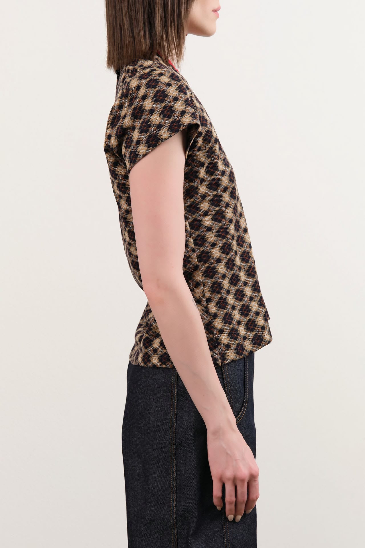 Rachel Comey Apparel Womens Blouses Mead Tee in Brown