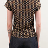 Rachel Comey Apparel Womens Blouses Mead Tee in Brown