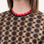 Rachel Comey Apparel Womens Blouses Mead Tee in Brown