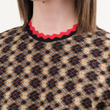 Rachel Comey Apparel Womens Blouses Mead Tee in Brown