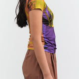 Side view of Mead Tee in Yellow by Rachel Comey