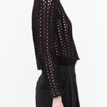 Rachel Comey Open Mesh Knit Long Sleeve Micah Top