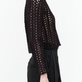 Rachel Comey Open Mesh Knit Long Sleeve Micah Top