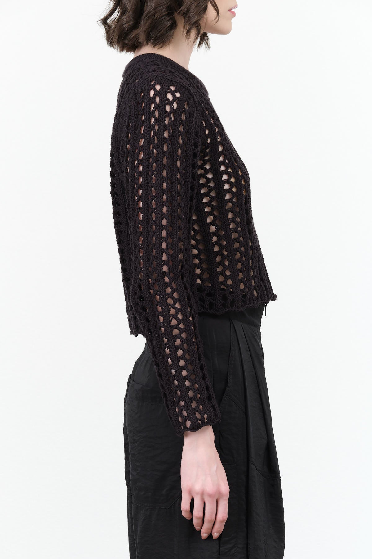 Rachel Comey Open Mesh Knit Long Sleeve Micah Top