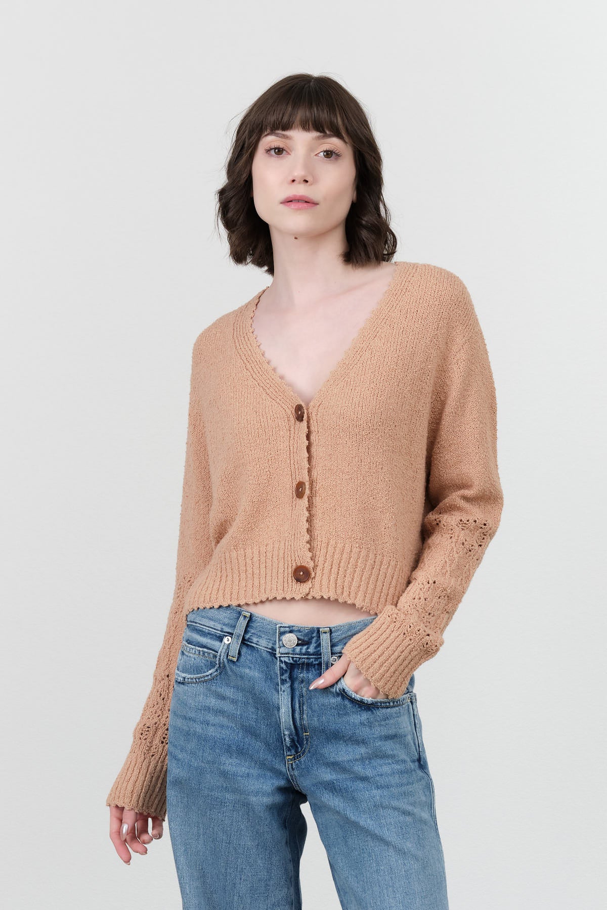 Rachel Comey Olia Cardigan in Camel