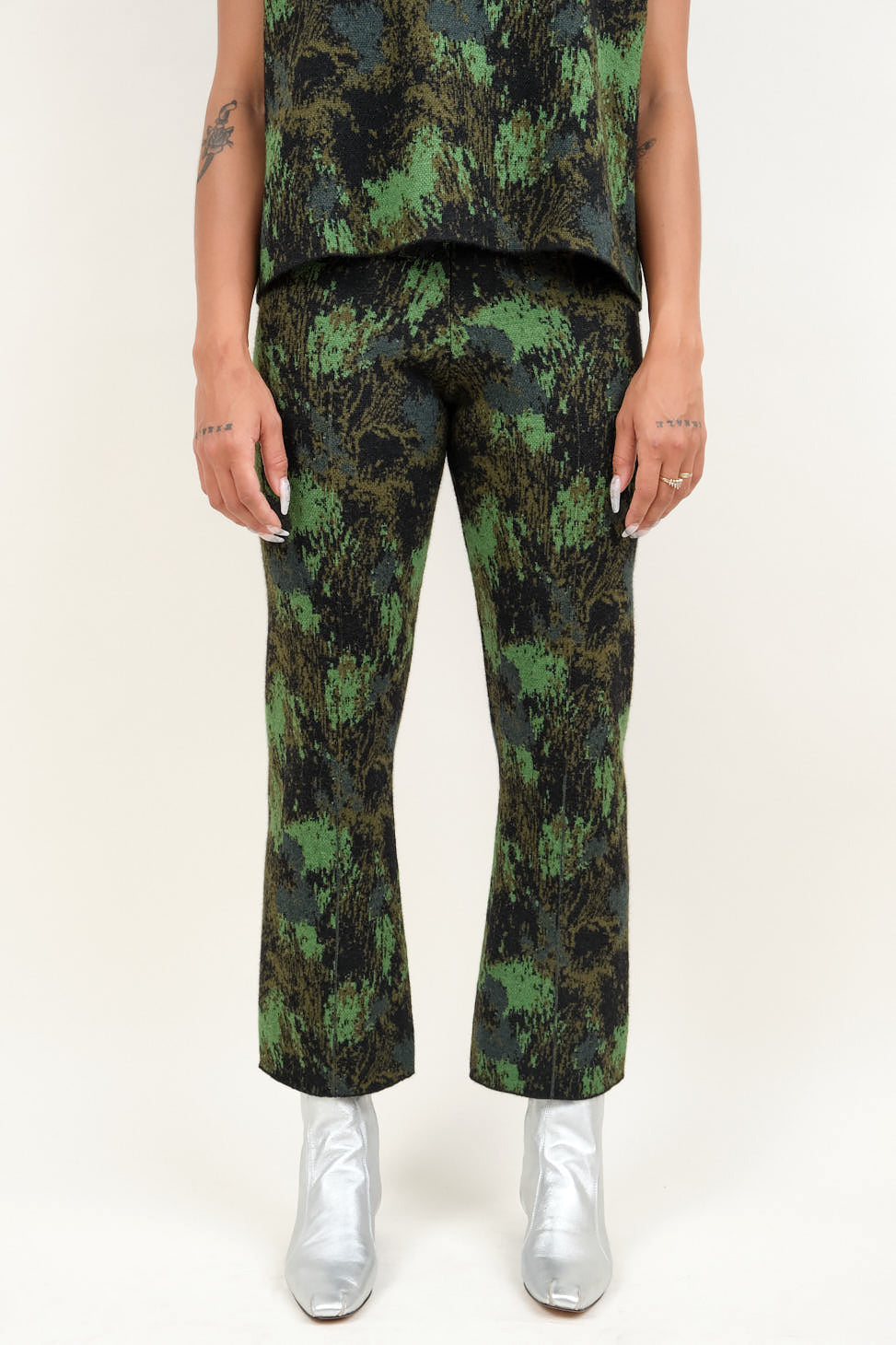 Olive Print Rachel Comey Parado Pant Trouser