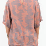 Short Sleeve Silk Pisano Top in Mocha Pink by Rachel Comey Designer Brand 