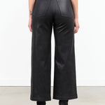 Coated Leather Black High Waisted Puerto Pant by Rachel Comey Designer Brand 