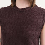 Rachel Comey Apparel Womens Sweaters Relent Top in Chocolate