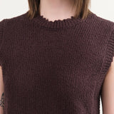 Rachel Comey Apparel Womens Sweaters Relent Top in Chocolate