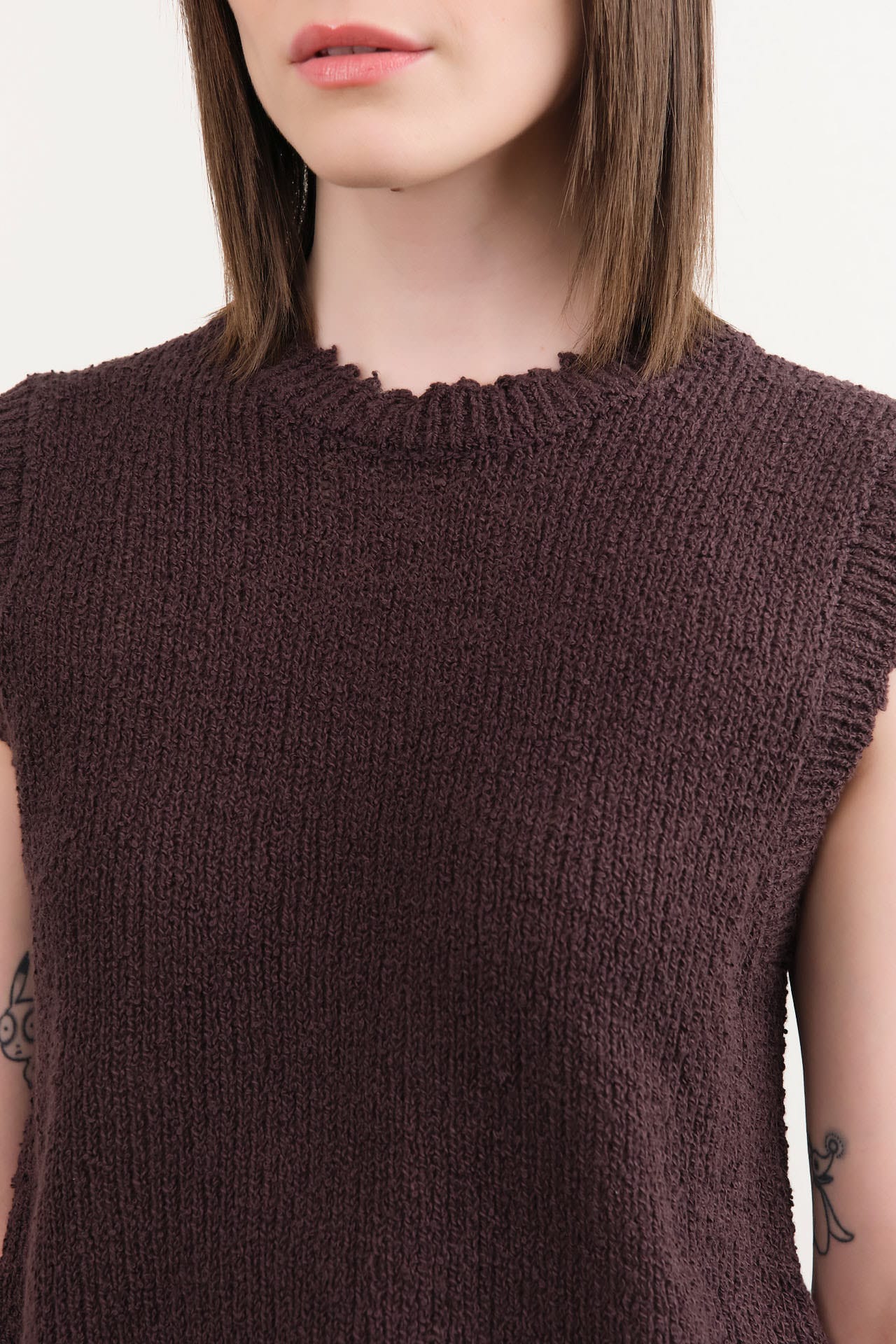 Rachel Comey Apparel Womens Sweaters Relent Top in Chocolate