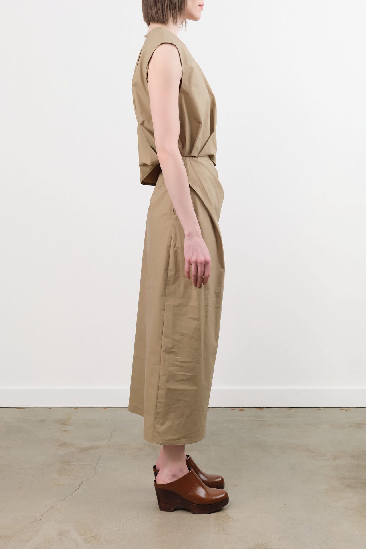 rachel comey linen dress Harpam Dress Charcoal-Black / M/L / Foiled Rib