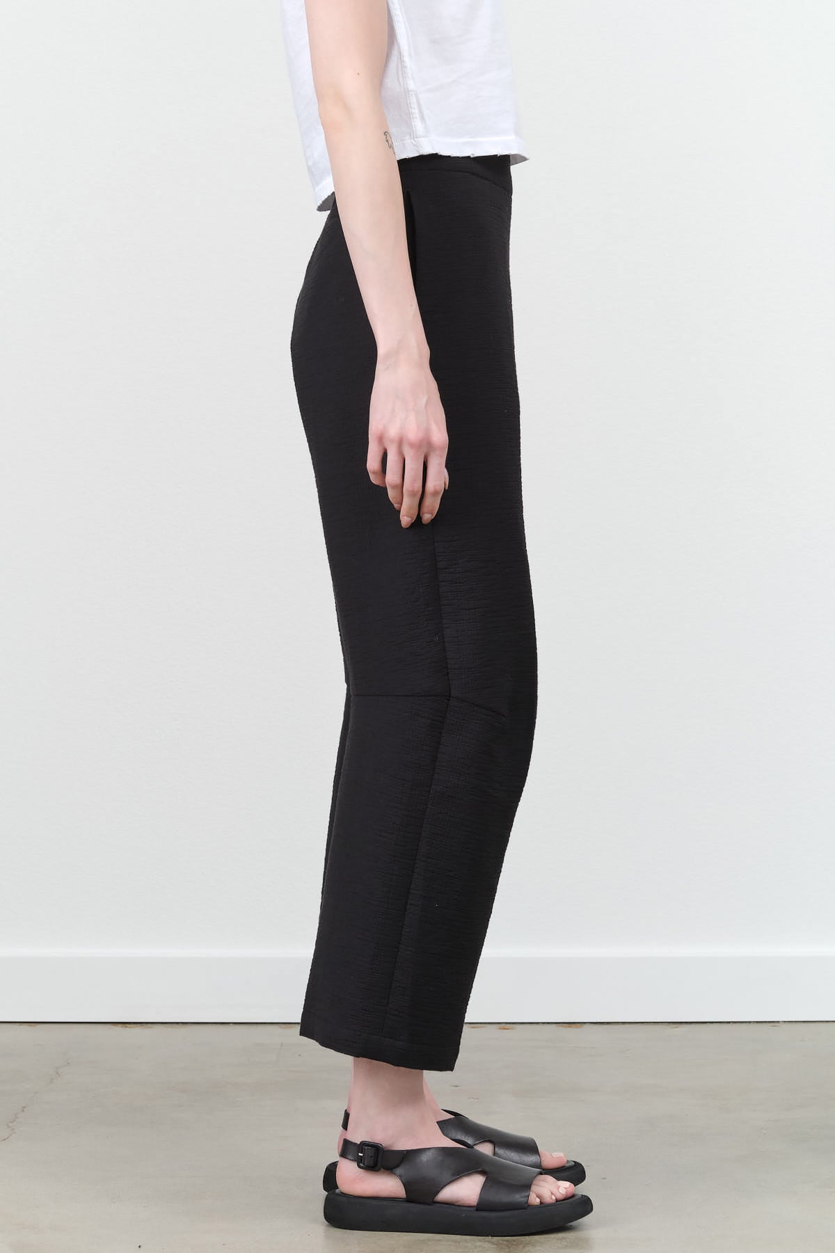 Rachel Comey Roa Pant in Black with Darted Knees and Zipper