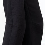 Darted Knee Design on Black Roa Pant with Pockets and Zipper Straight Leg Trouser by Designer Rachel Comey