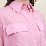 Pocket on Scotch Shirt in Pink