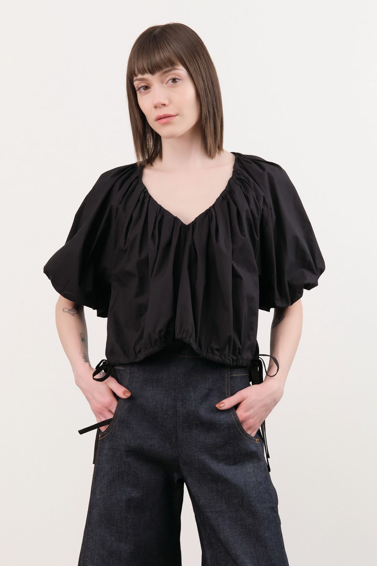 Rachel Comey Apparel Womens Blouses Shapley Top in Black