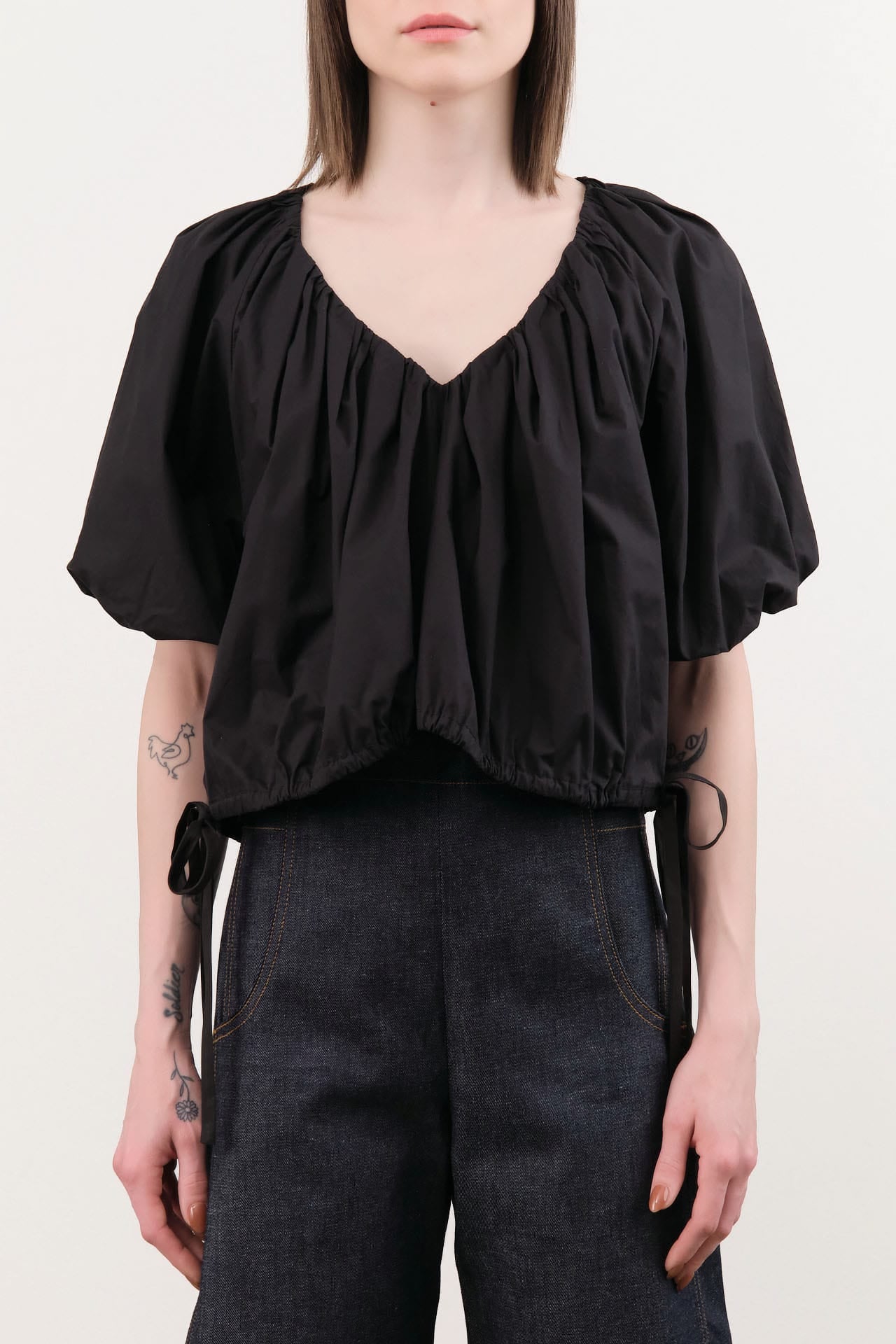 Rachel Comey Apparel Womens Blouses Shapley Top in Black
