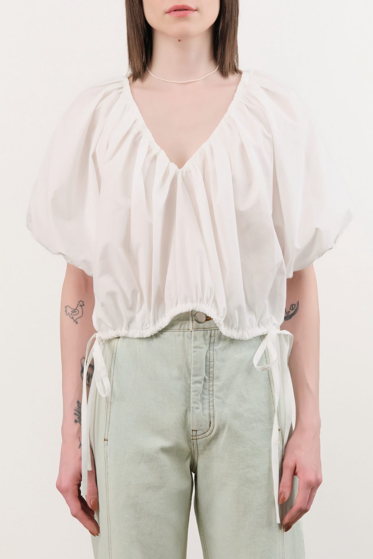 Rachel Comey Apparel Womens Blouses Shapley Top in White