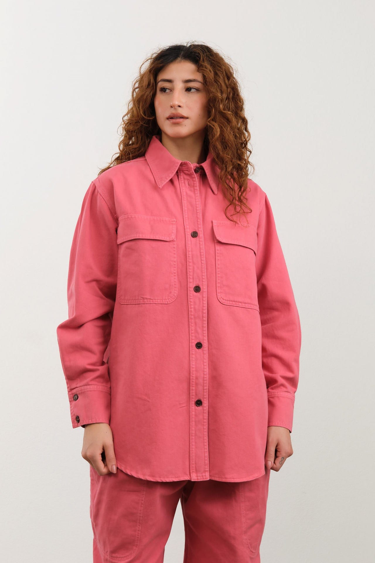 Rachel Comey Apparel Womens Blouses Supply Shirt in Guava