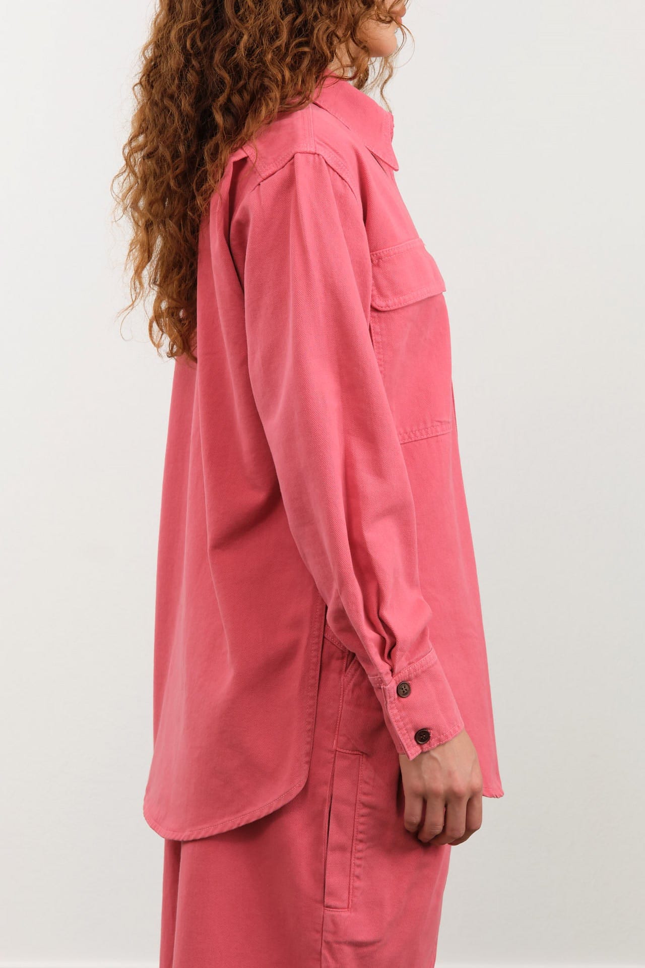 Rachel Comey Apparel Womens Blouses Supply Shirt in Guava