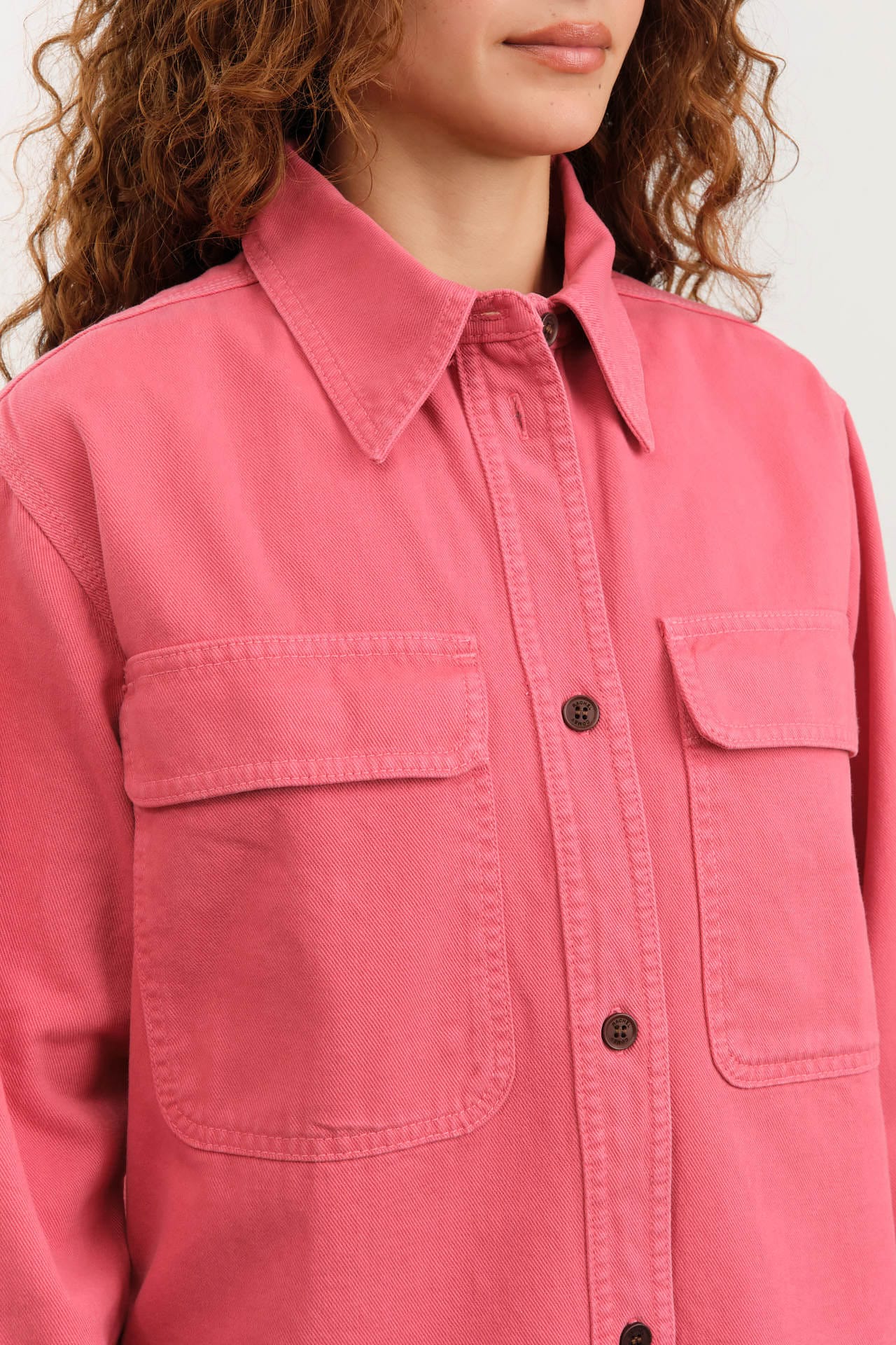 Rachel Comey Apparel Womens Blouses Supply Shirt in Guava