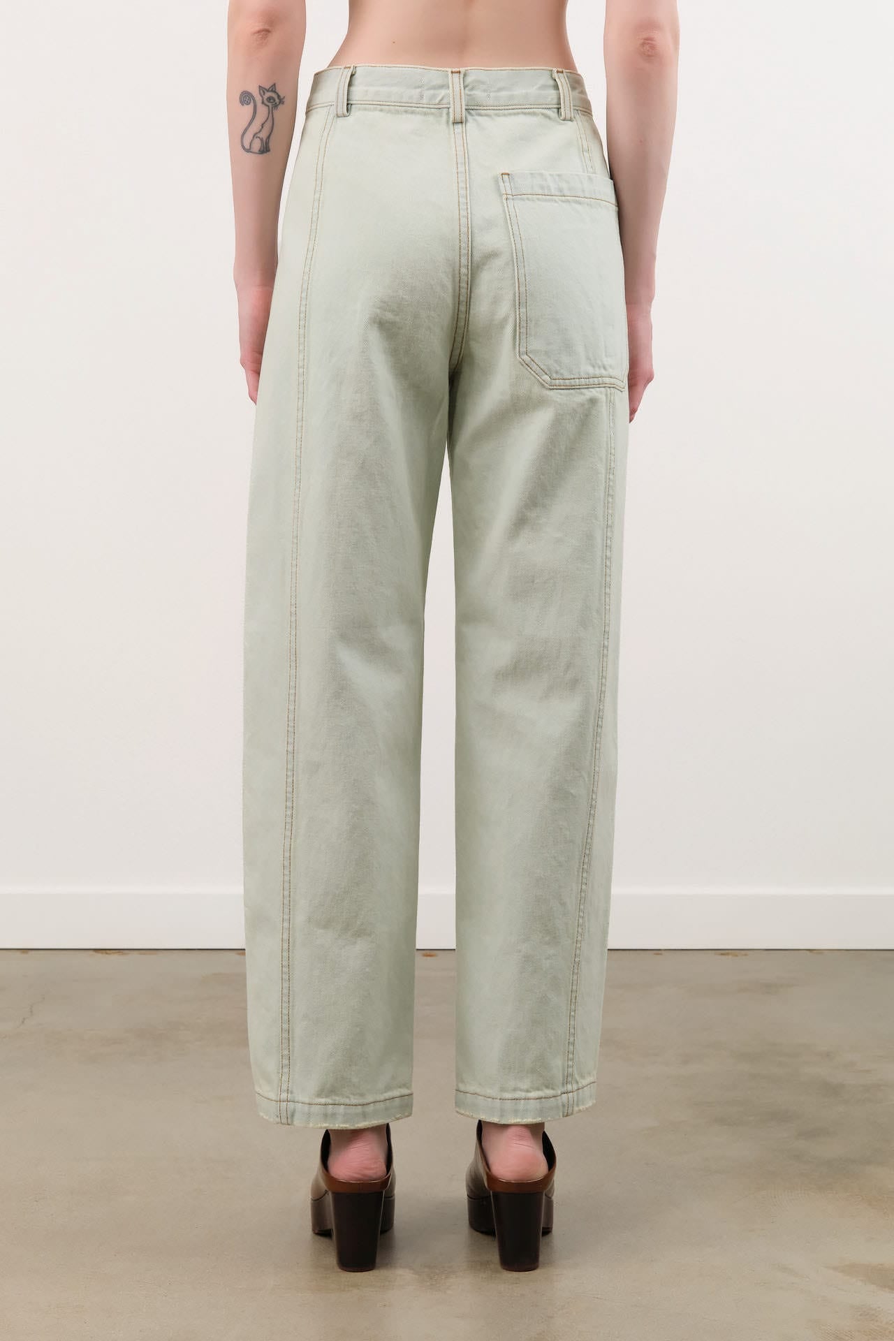 Rachel Comey Apparel Womens Denim Tamar Pant in Bleached