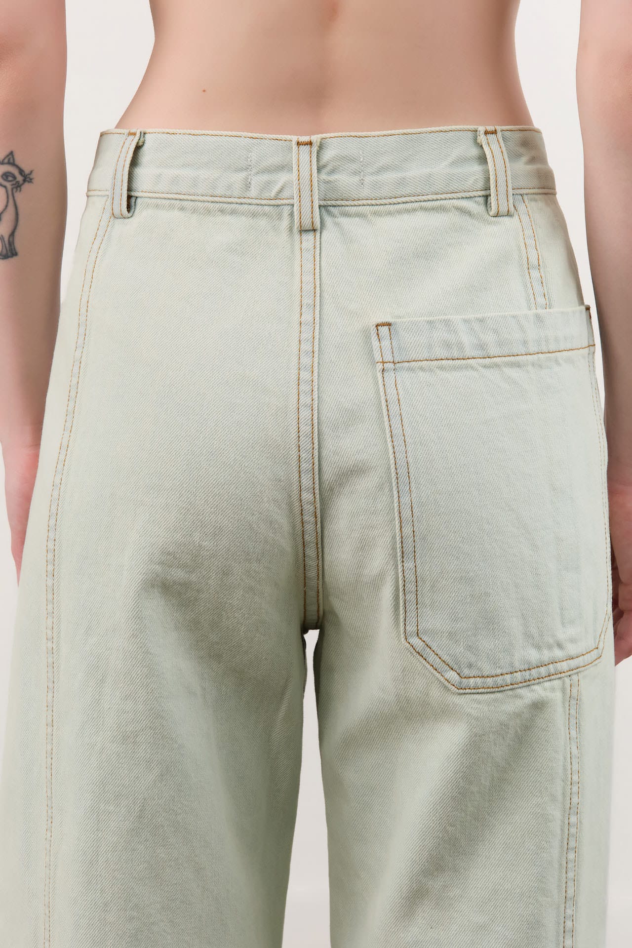 Rachel Comey Apparel Womens Denim Tamar Pant in Bleached
