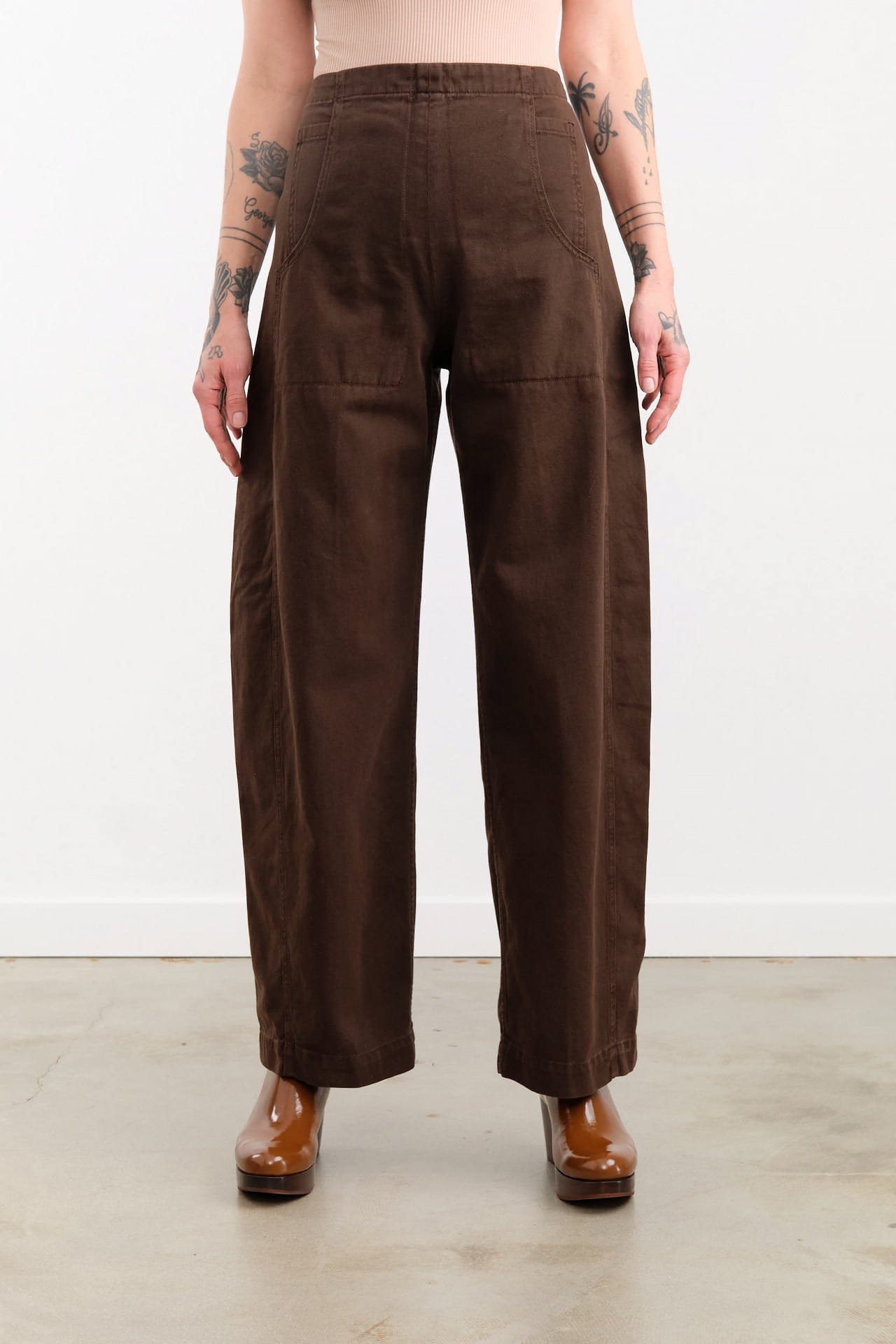 Rachel Comey Apparel Womens Denim Tany Pant in Chocolate