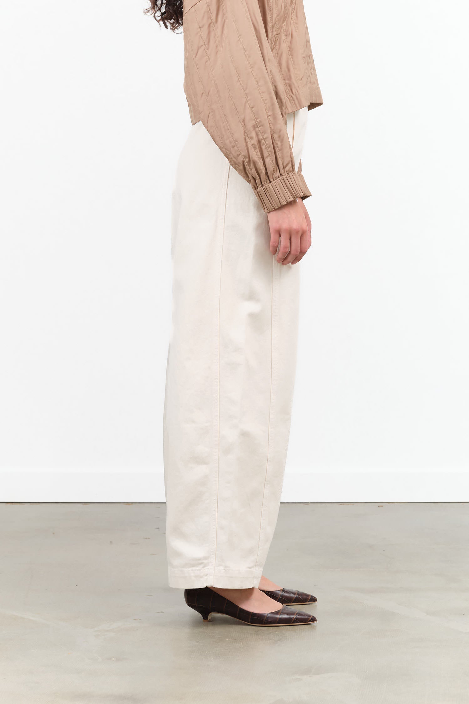 Rachel Comey Designer Brand High Waisted Tany Pant Wide Leg in Cream White