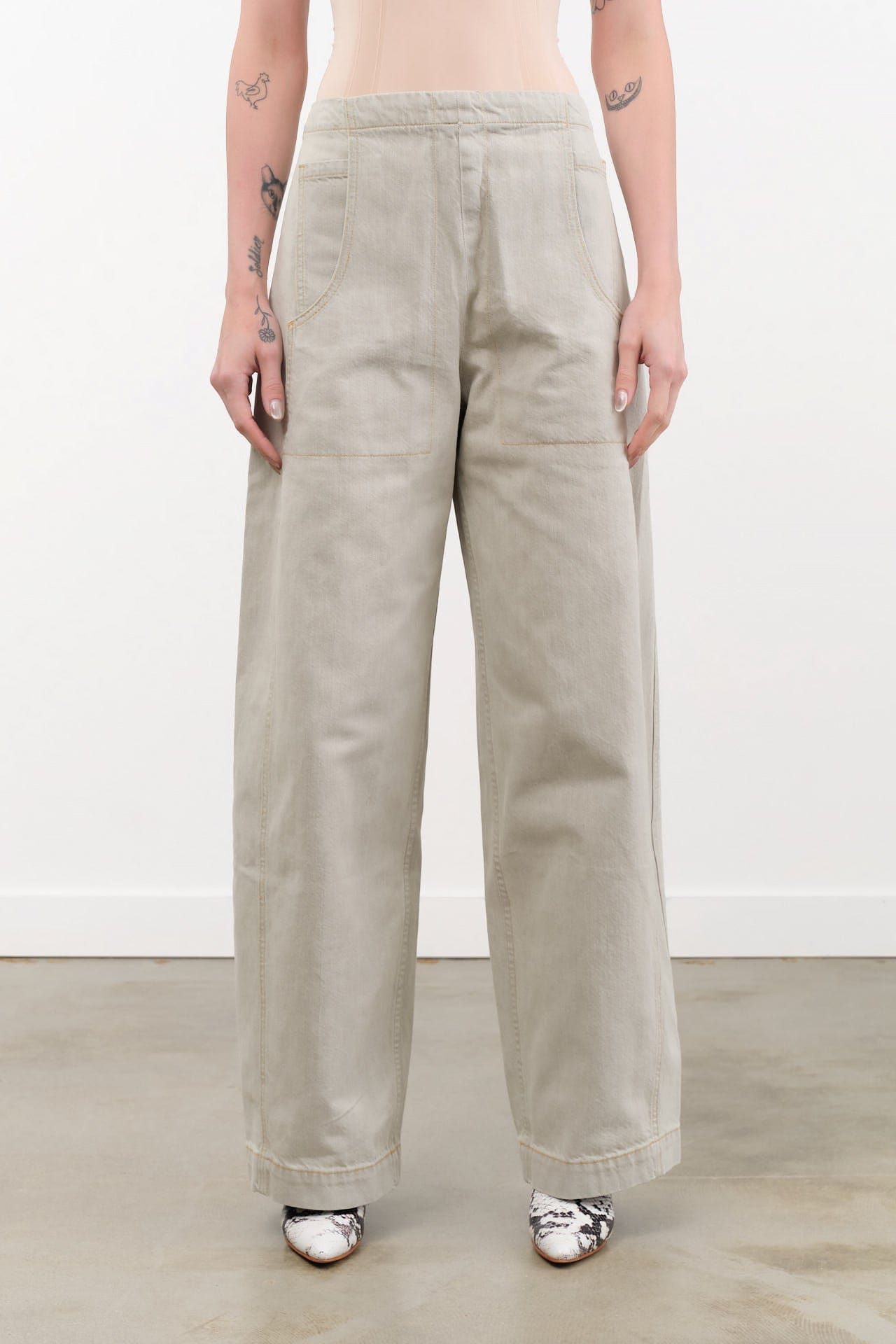 Rachel Comey Apparel Womens Denim Tany Pant in Khaki Wash