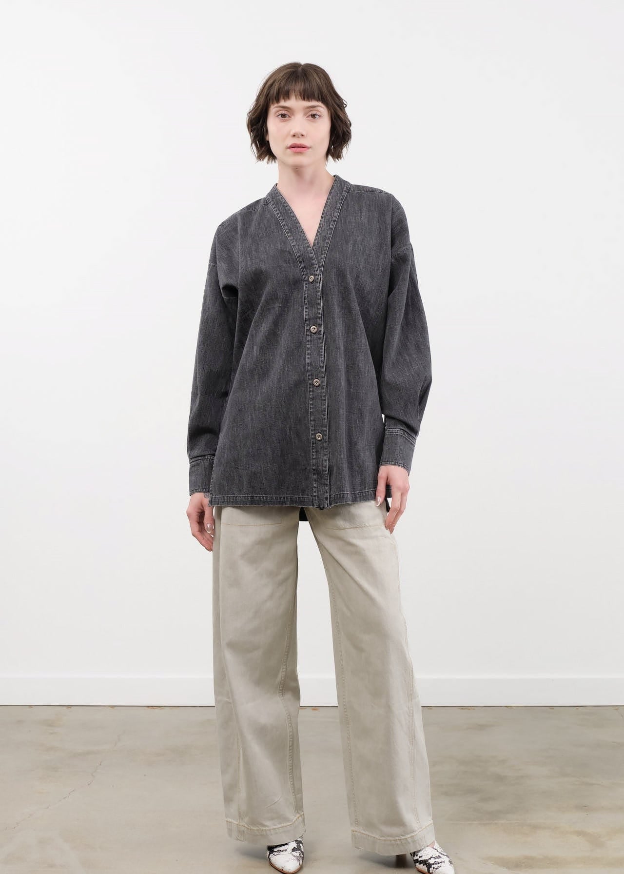 Rachel Comey Apparel Womens Denim Tany Pant in Khaki Wash