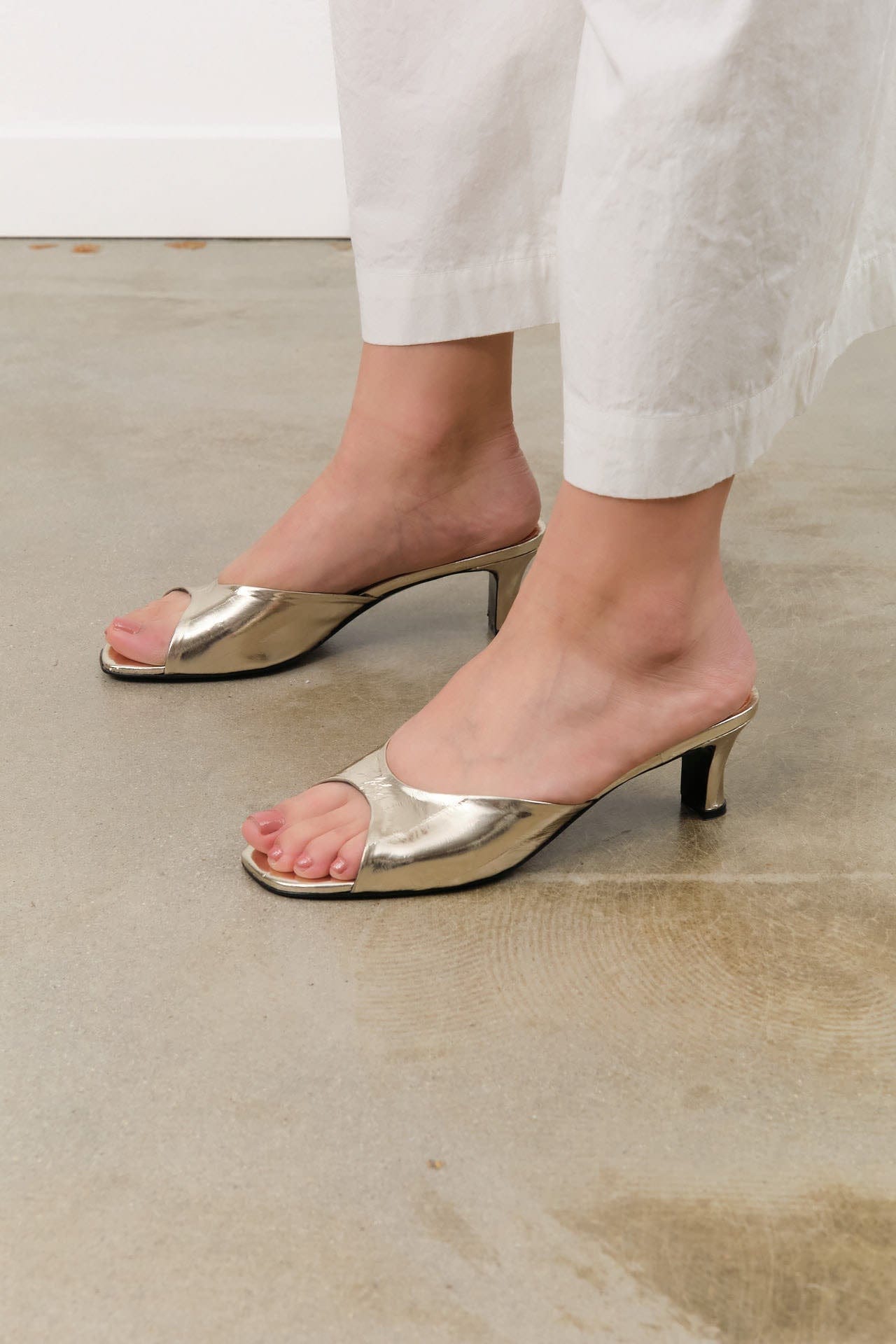 Rachel Comey Accessories Womens Shoes Taro Heel in Gold