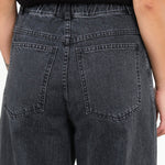 High Waisted Tuta Balloon Pant with Cinched Ankles in Black Denim by Rachel Comey Designer Brand 